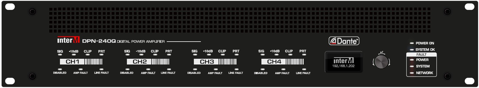 DPN-240Q Inter-M front - MAJORCOM EUROPE