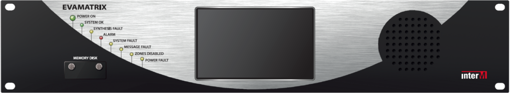 EVAMATRIX Front Panel - MAJORCOM EVAMATRIX INTER-M face rendering - MAJORCOM EUROPE