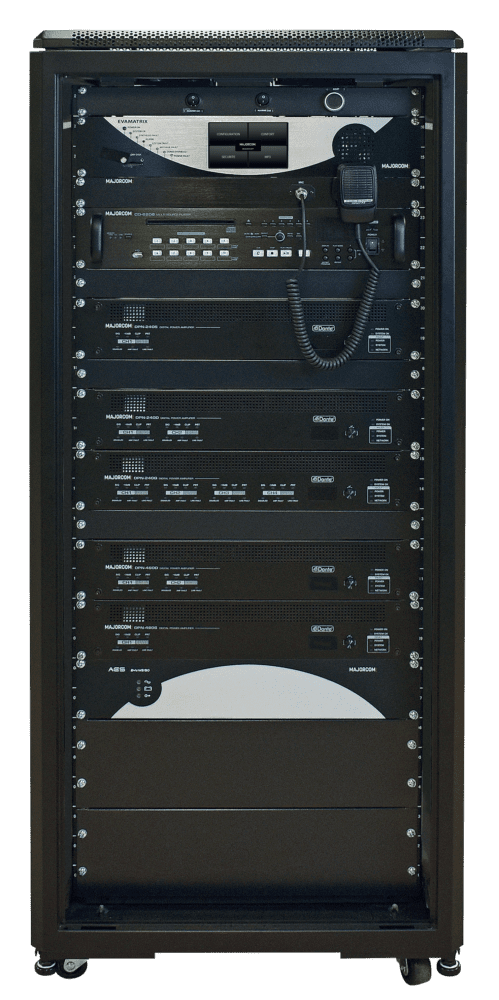 RACK 19 42U 600X800 EN54 MOUNTED / TESTED - Majorcom